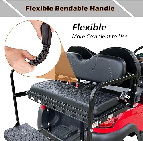 Miniatura 4 de LEAPGOMAX Cinturones de seguridad universales retráctiles para carrito de golf EZGO TXT RXV, Yamaha, Club Car, UTV, ATV (2 juegos)