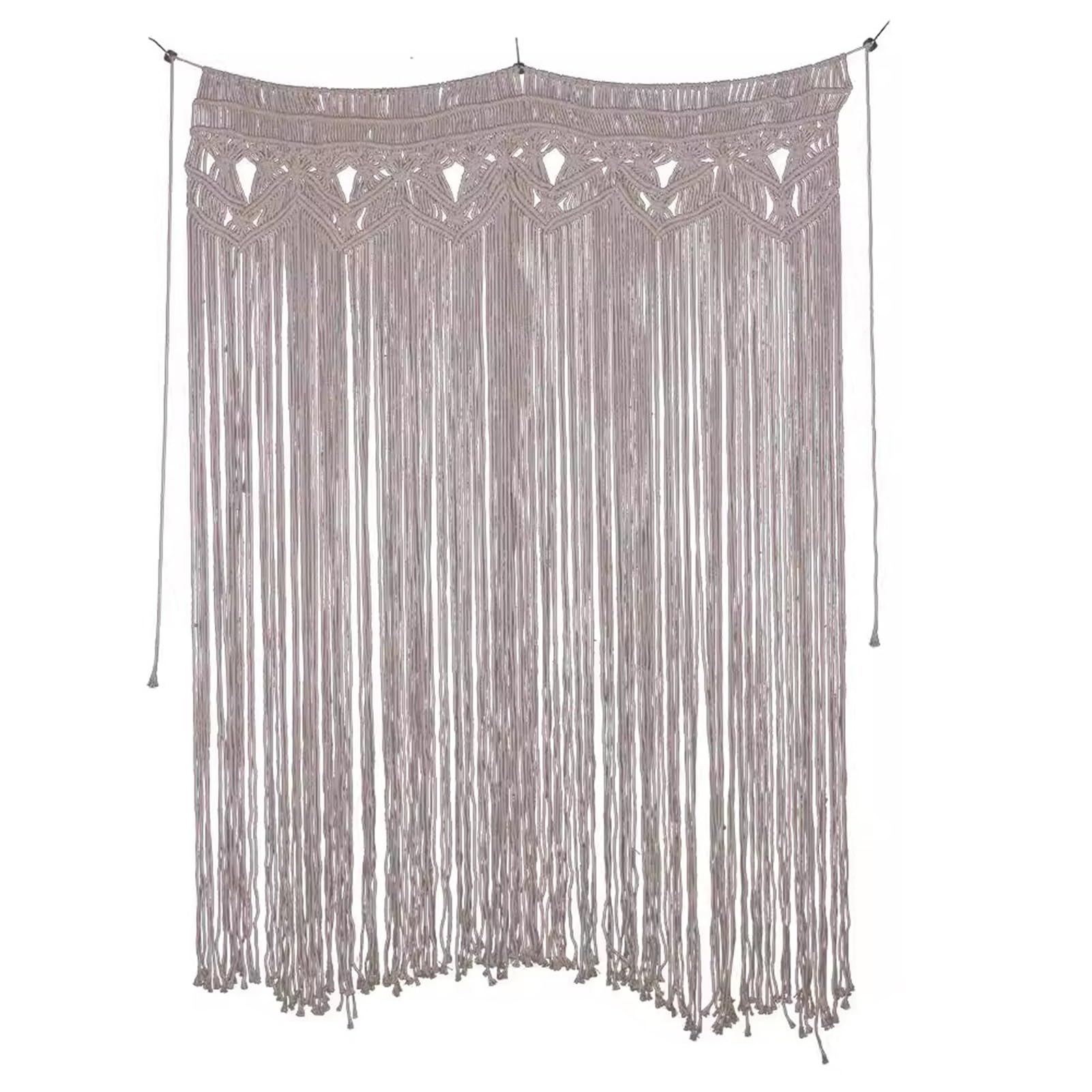 Rideaux en macramé Rideaux Muraux en Macramé, Rideau À Cordes en Coton pour Décoration Murale, Cantonnière De Fenêtre en Macramé