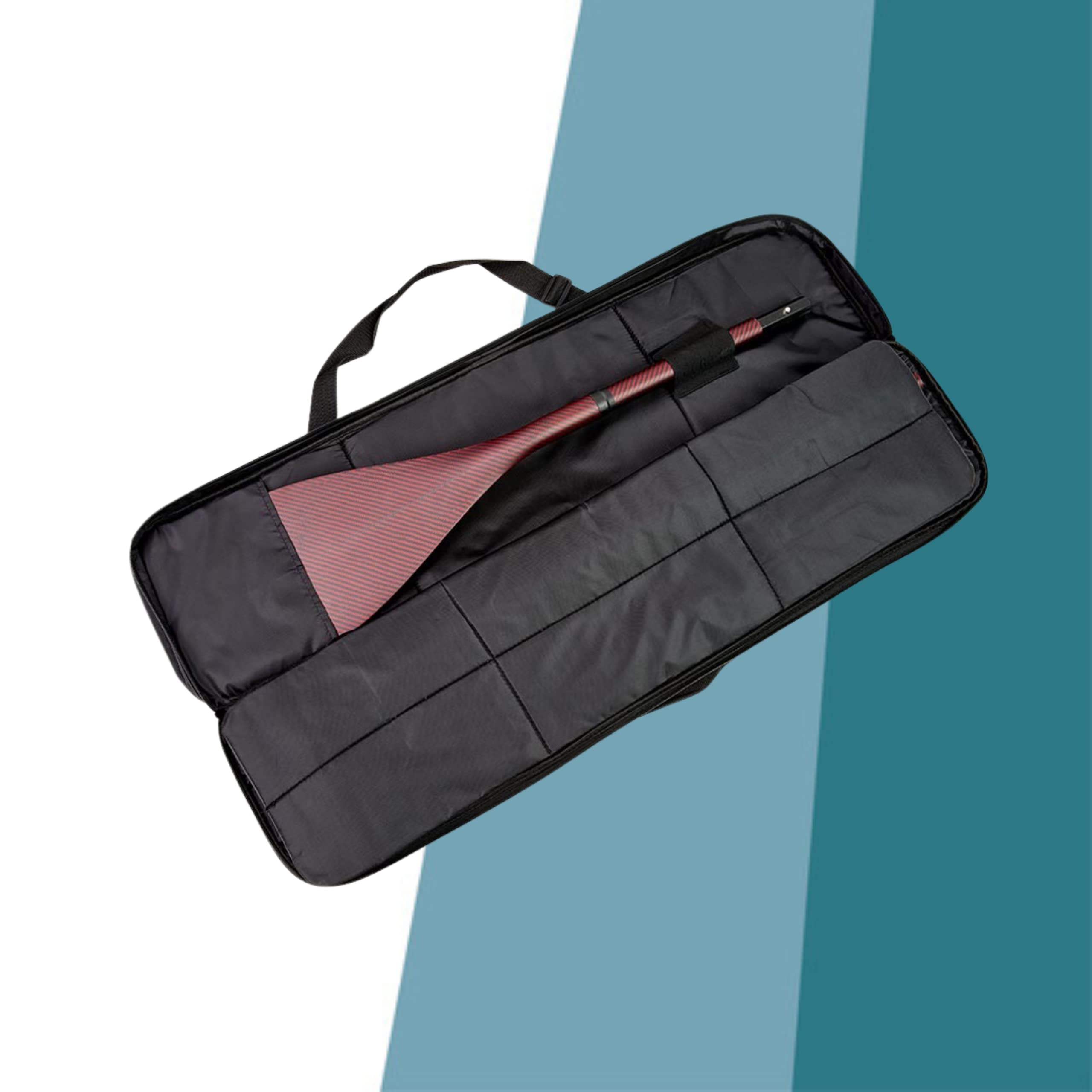 Glory Boards – Premium SUP Paddeltasche – 3-teilig – Kratzerschutz – stabil – 93 mm (H) x 25 mm (B) – optimaler Schutz für Carbon-, Fieberglas- und Alupaddel – mit Tragegurt – verstärkter Haltegriff