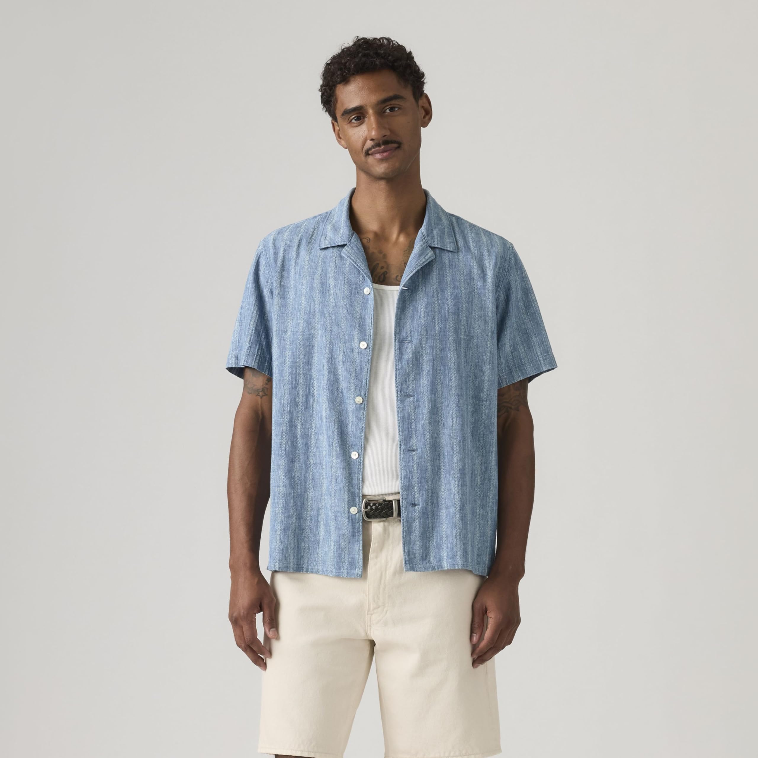 Levi's Herren Sunset No Pkt Camp Standard Hemd mit Button-Down-Kragen (1er Pack)