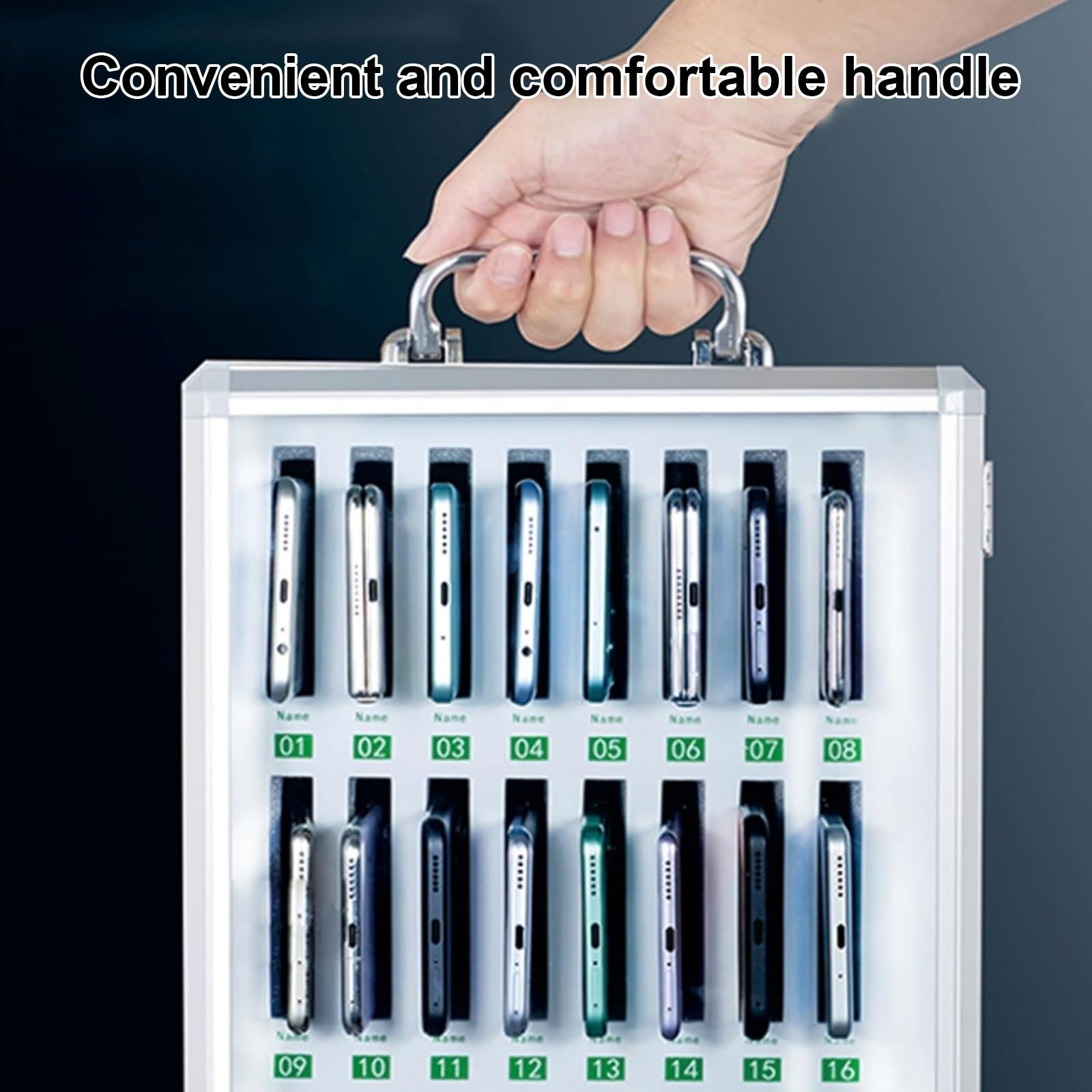 Cassaforte Per Cellulare, Armadietti for Riporre I Cellulari Con Serratura a Combinazione for Mantenere L'ordine in Classe, Adatti for Scuole e Aziende(26.5 * 20 * 28.2cm)