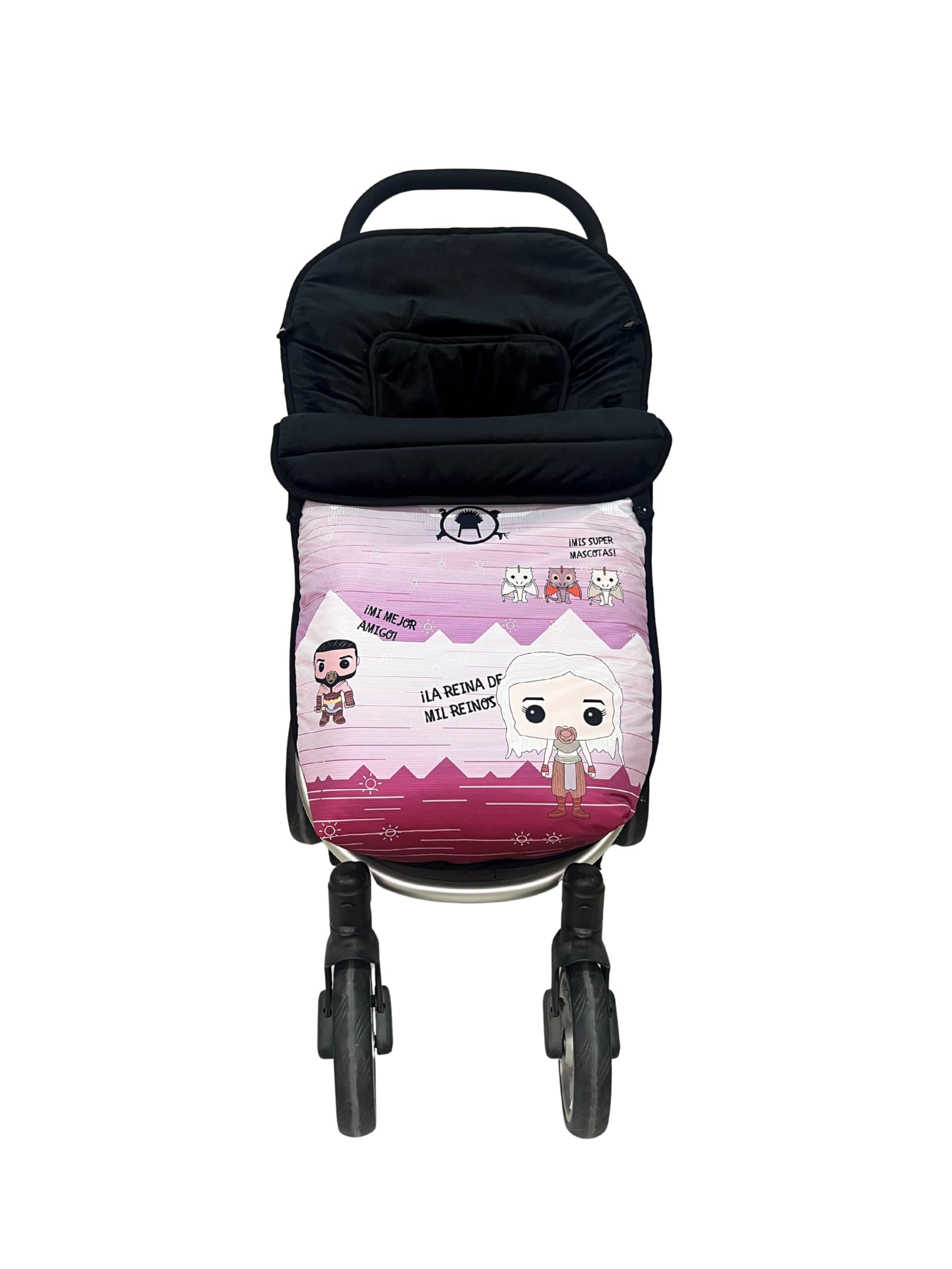 Baby Star Saco Silla de Paseo Universal, Saco Bebe Invierno con Polar extrasuave, Saco Carro bebé Impermeable, Desmontable y Transpirable, Doble Apertura, resistente al frío hasta -15 grados