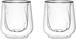 Tazze Espresso La Cafeti&egrave;re Siena - Vetro Borosilicato, Doppia Parete, 100ml, Set Da 2, Lavabili In Lavastoviglie