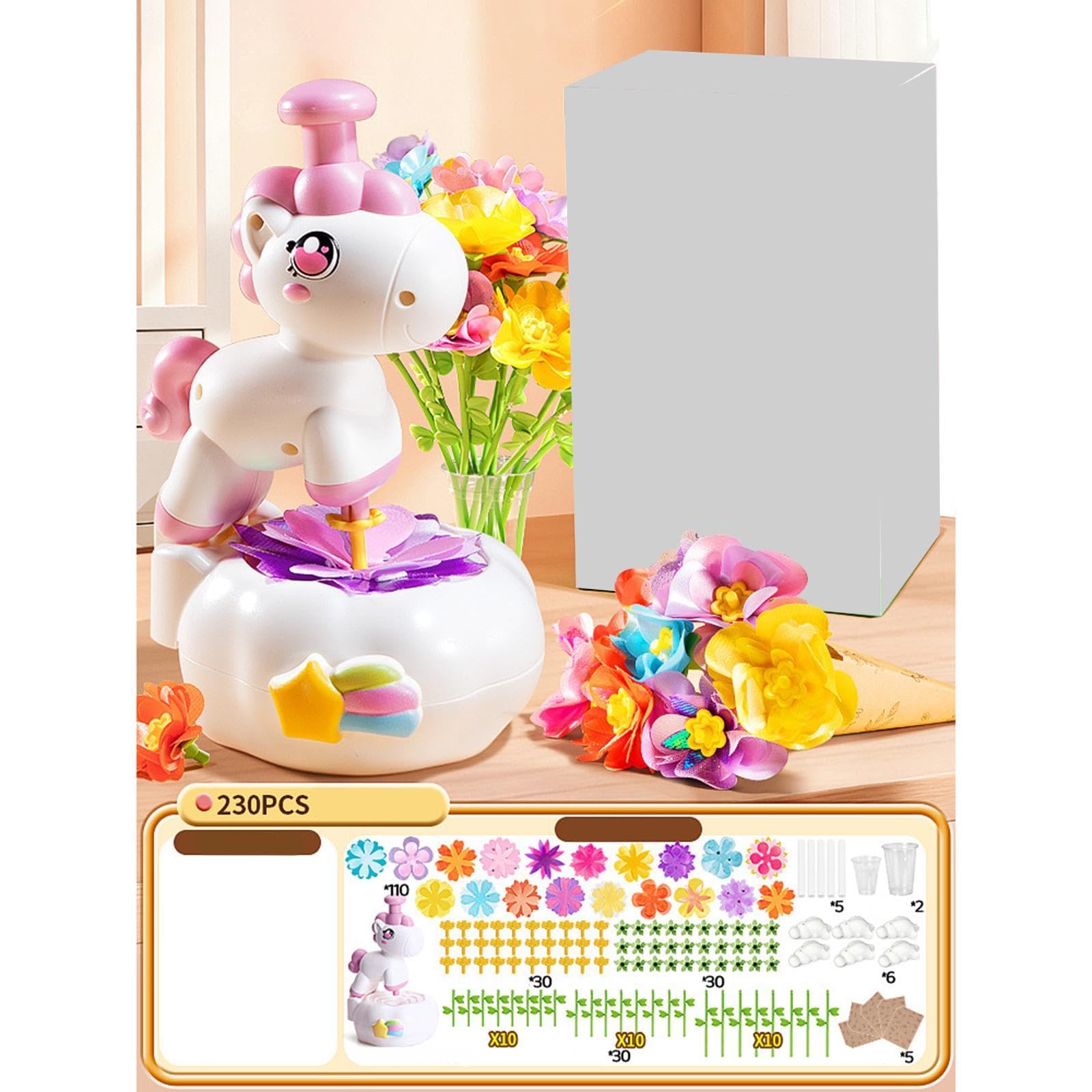 Fabric Flower Bouquet Craft Kit Children Holiday Easter Kids Crafts and Toys Style A-image-39