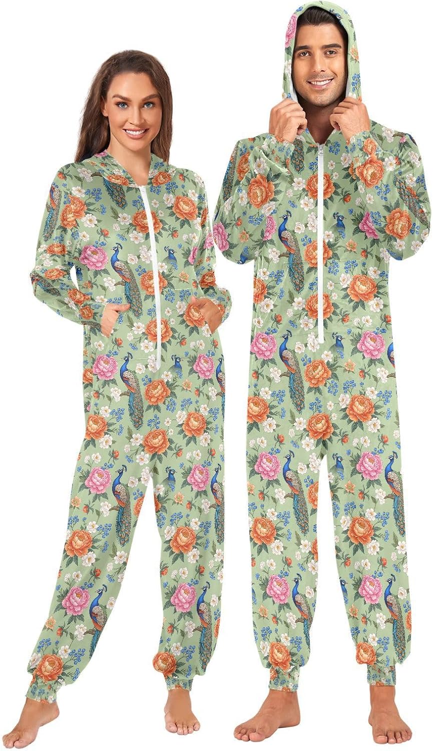QUGRL Onesies Adult Pajamas Costume for Women Men Unisex Cosplay Sleepwear Homewear Suit Winter S-XL