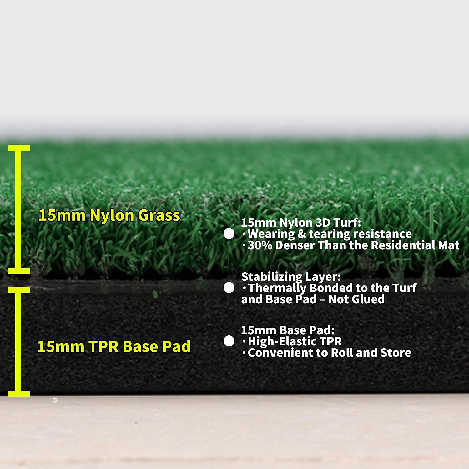 PGM Golfnetz für Hinterhof, Golfübungsnetz, 3x2x1.8 m, für Schwungschlag, Chipping mit Zielscheibe, Indoor/Outdoor/Garage/Auffahrt, Golf-Geschenk
