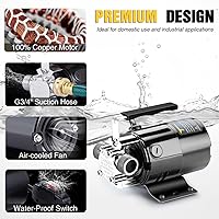 Vista 3 de 1/10HP 330GPH mini bomba eléctrica portátil de transferencia del sumidero de 115 voltios con interruptor de encendido/apagado (solo bomba)