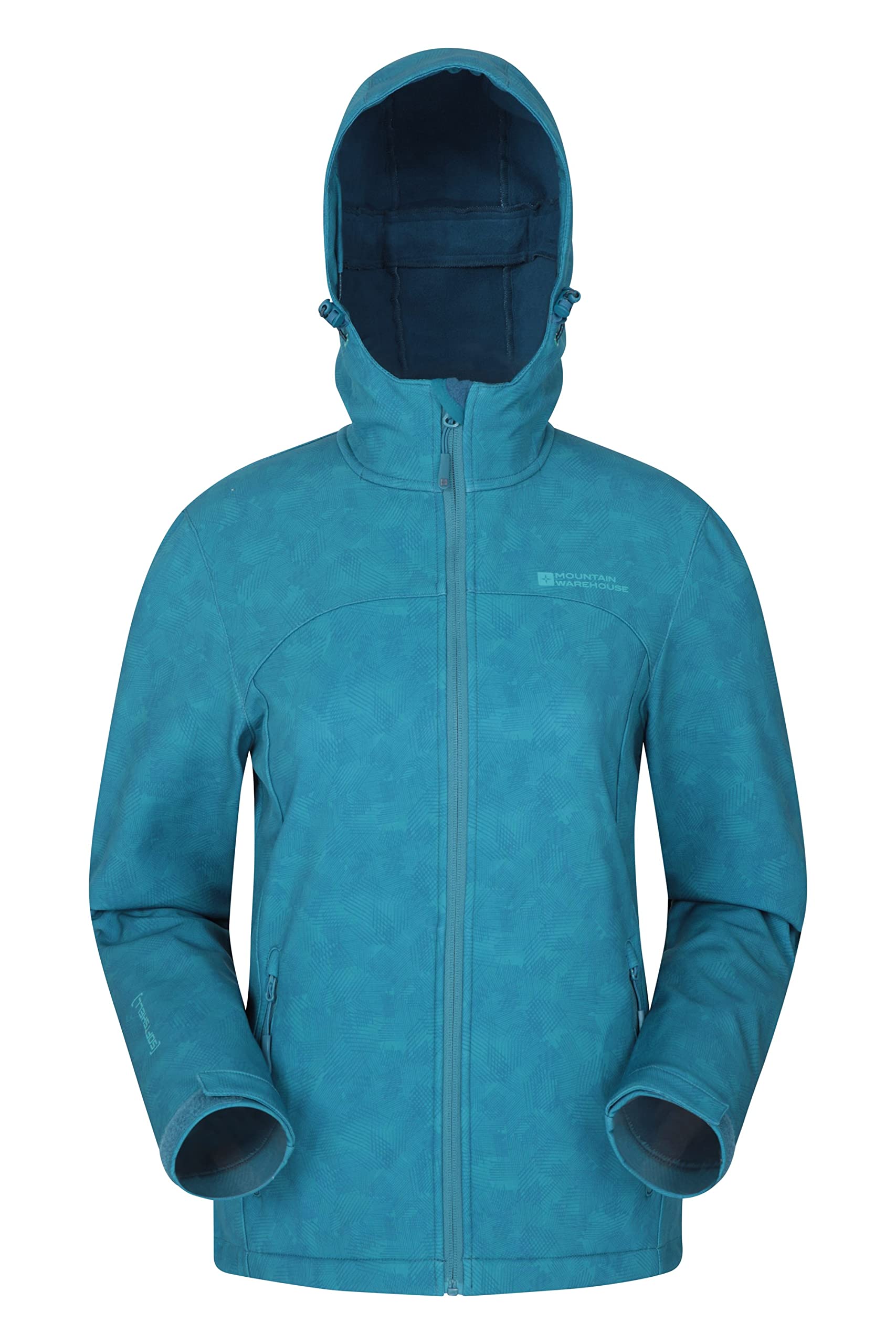Exodus Womens Printed Water Resistant Softshell Jacket - Teal