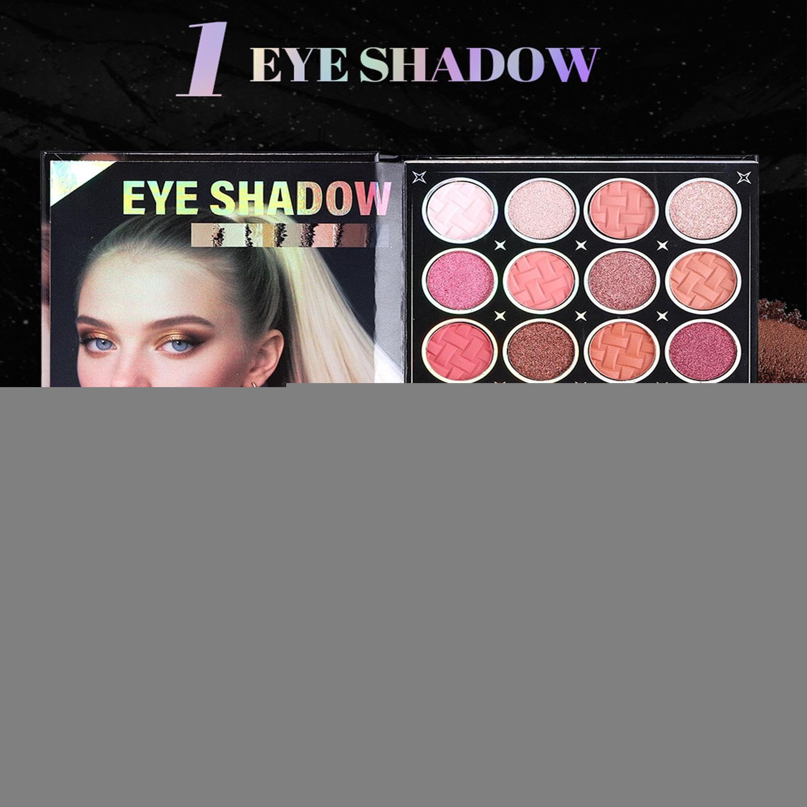 Trucco 48 Colori Ombretti Opachi | Kit Per Palette Di Ombretti Ad Alta Pigmentazione Per Uso Quotidiano Feste Viaggi Vacanze Compleanni Scatti Fotografici