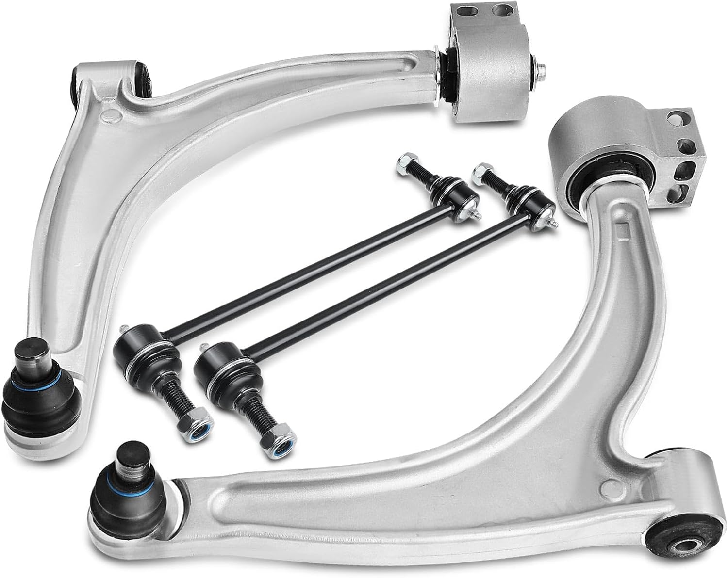 A-Premium 4Pcs Front Suspension Kit, Lower Control Arm, Sway Bar Link, Compatible with Chevrolet Malibu 2004-2009, Pontiac G6 2005-2009, Saturn Aura 2007-2009