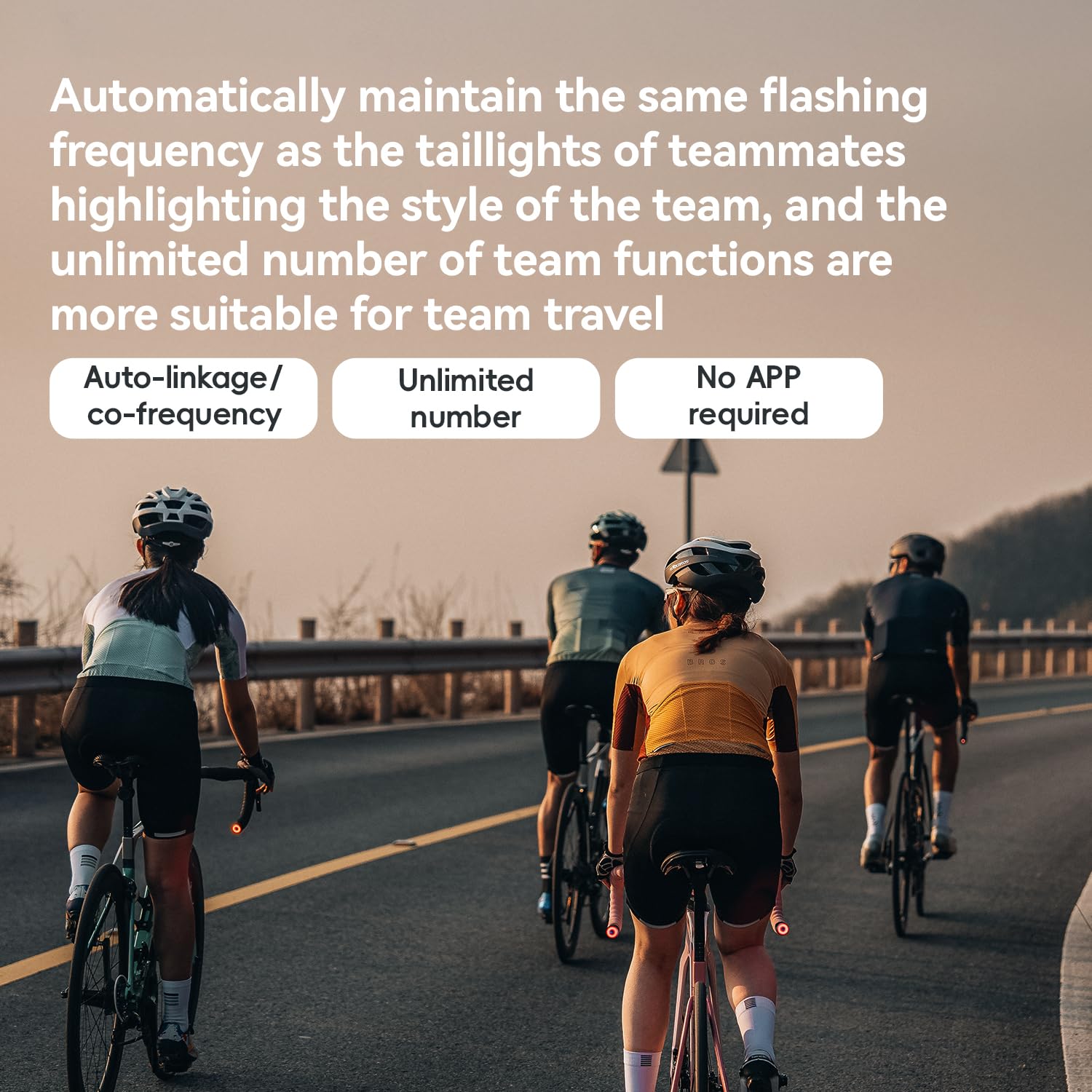 ROCKBROS Luce per manubrio della bicicletta, luce posteriore per bicicletta, luce ricaricabile per bicicletta, impermeabile IPX6