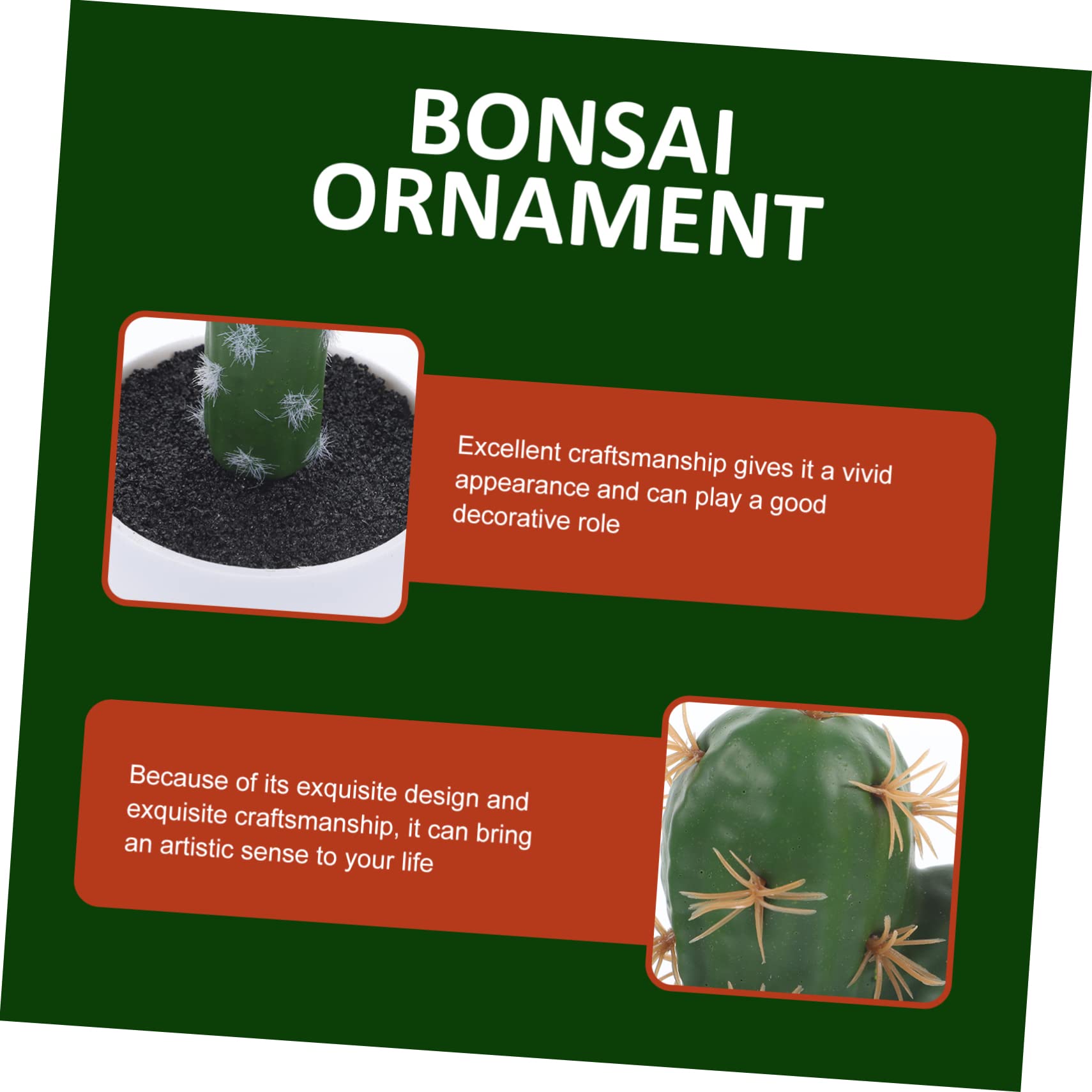 Cactus beeldje, kleine simulatie planten cactus standbeeld - kleine hars kunst cactus standbeeld voor slaapkamer, woonkamer, kinderkamer