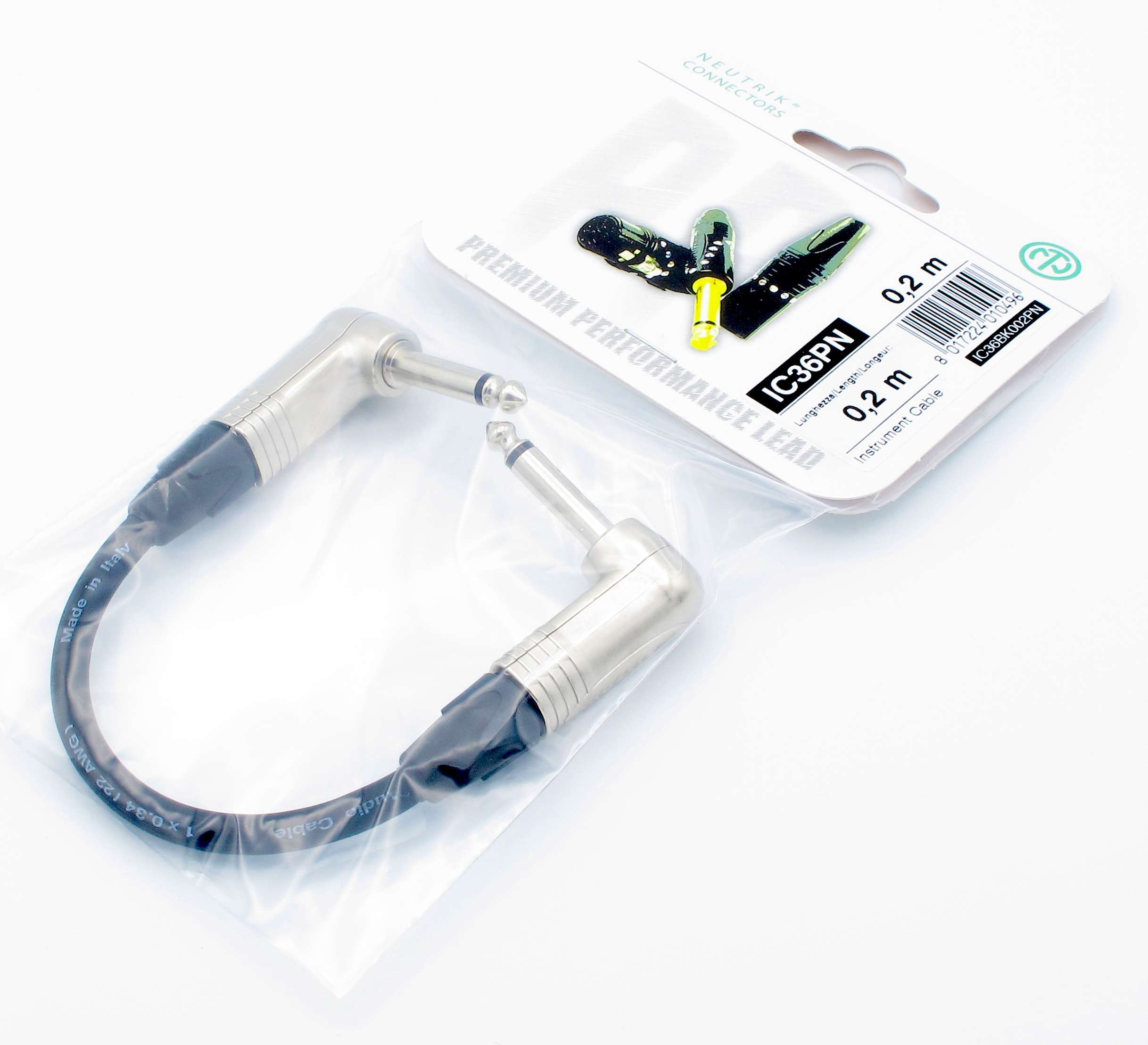 Cavo Chitarra SONICAKE 3m Jack 6.35mm - Angolo Destro, Noiseless, Per Chitarra, Basso, Tastiera