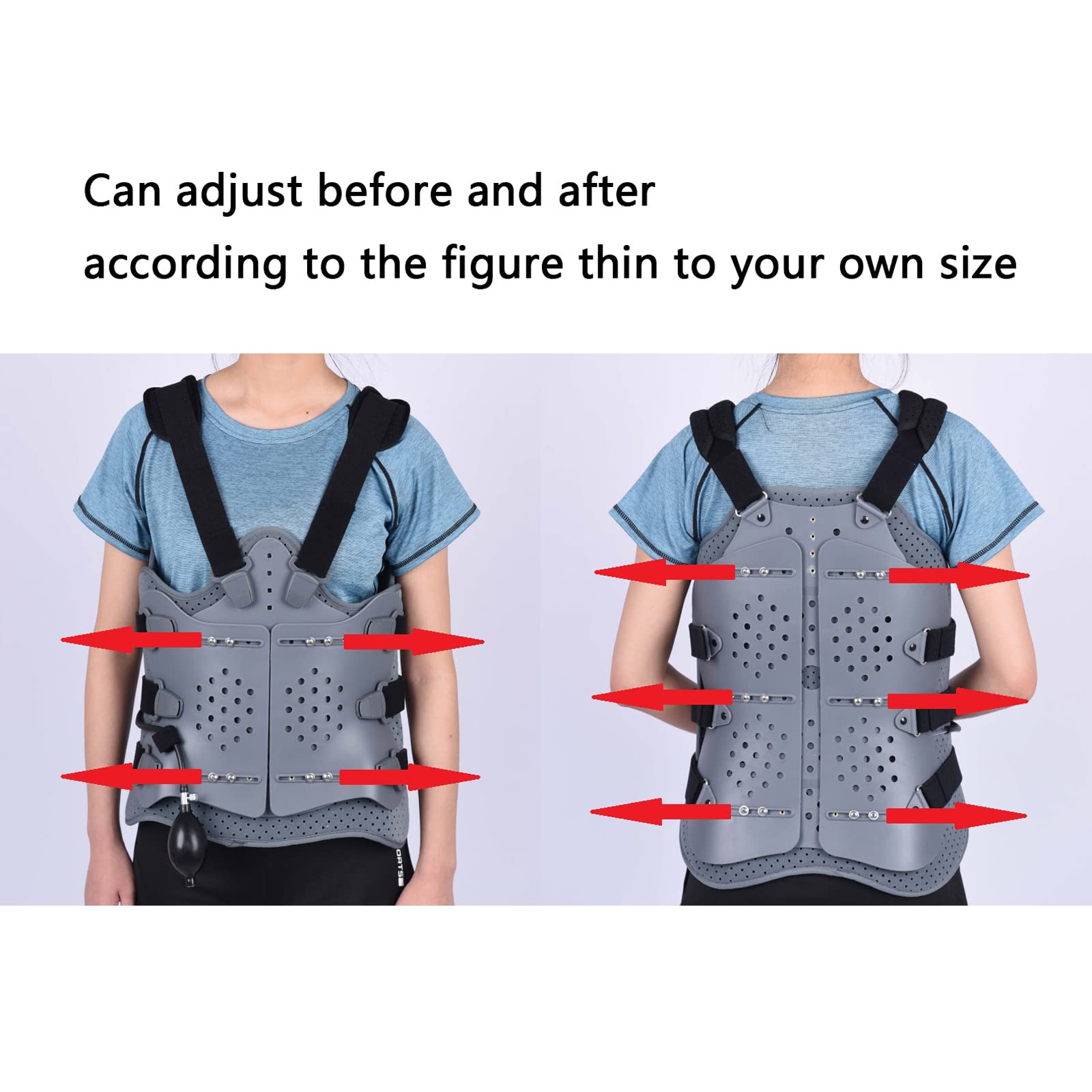 CUSMA Órtesis De Columna Vertebral, Órtesis Toracolumbar Ajustable Soporte Lumbar, para El Dolor Lumbar, Hernia De Disco Lumbar