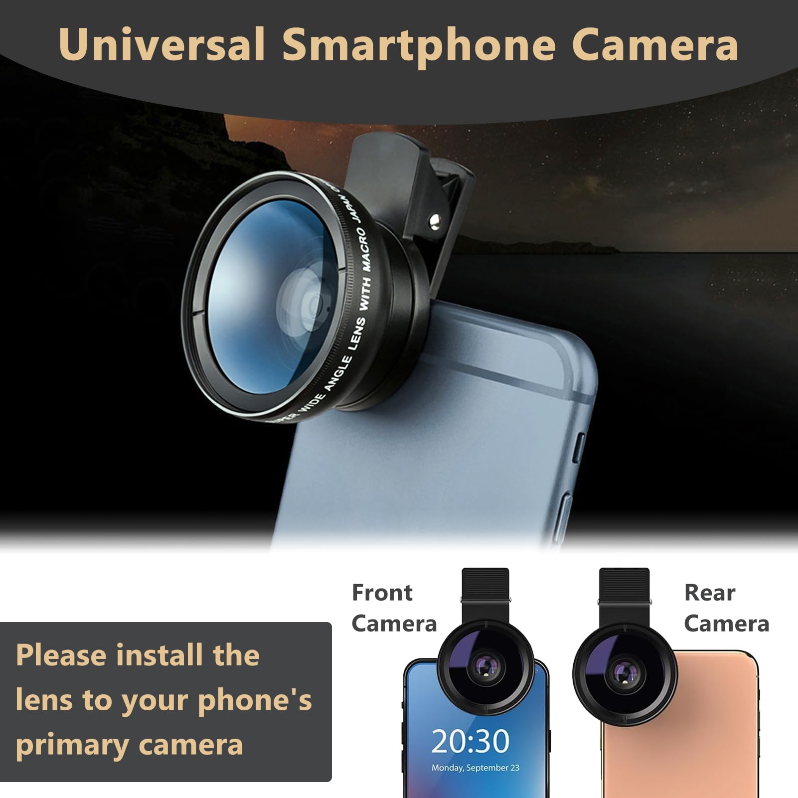 Lot De 2 Objectifs Bower : Téléphoto Et Grand-angle - Mise Au Point Manuelle - Ouvert Mais Jamais Servi