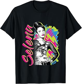 Selena Quintanilla - Selena Colorful Retro T-Shirt