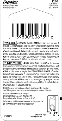 Miniatura 22 de Energizer Baterías CR2032, batería de reloj de litio de 3 V con celda de moneda 2032 - 100
