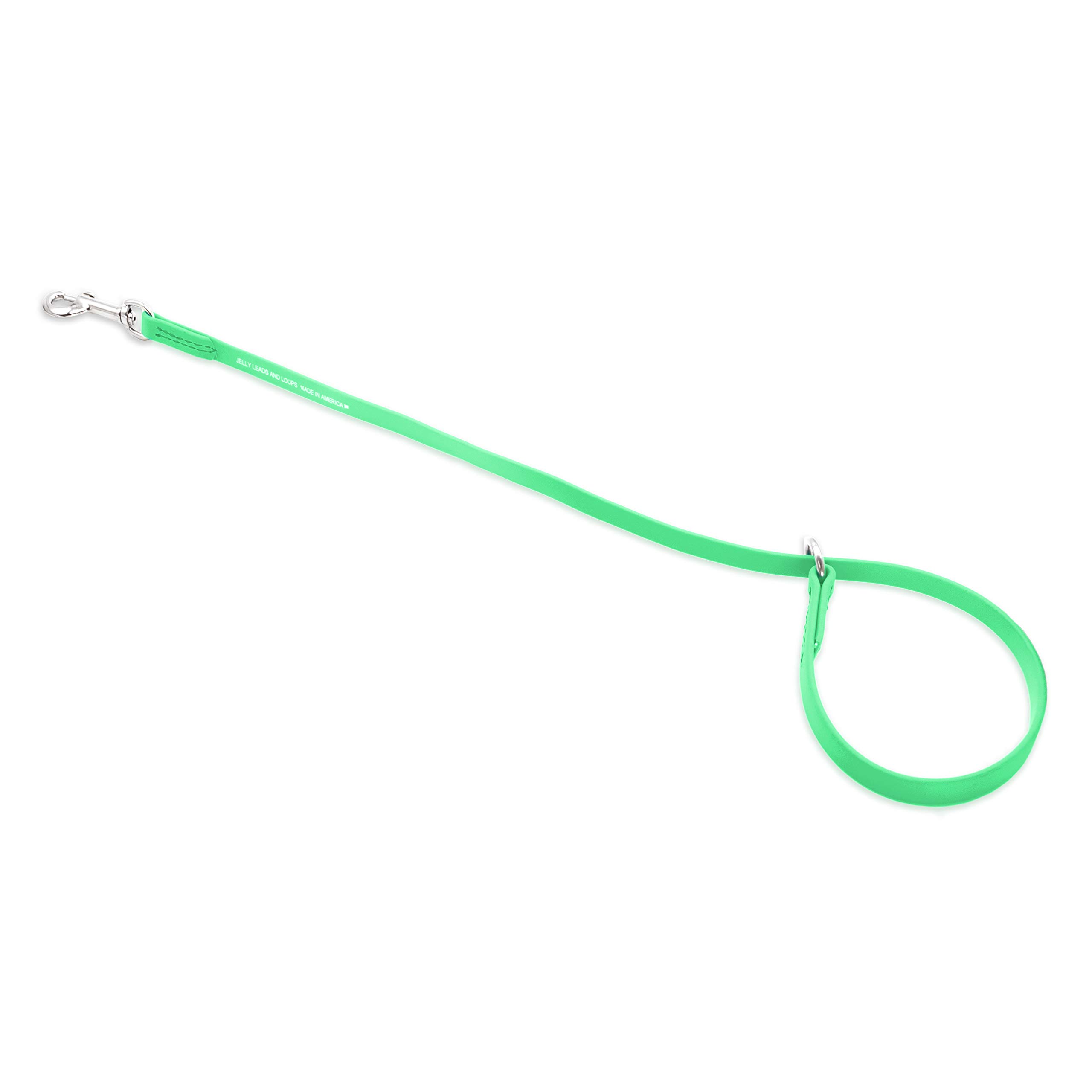 Jelly Pet Grooming Loop Slip Style (3/8" x 25", Lime Green) | Made in The USA