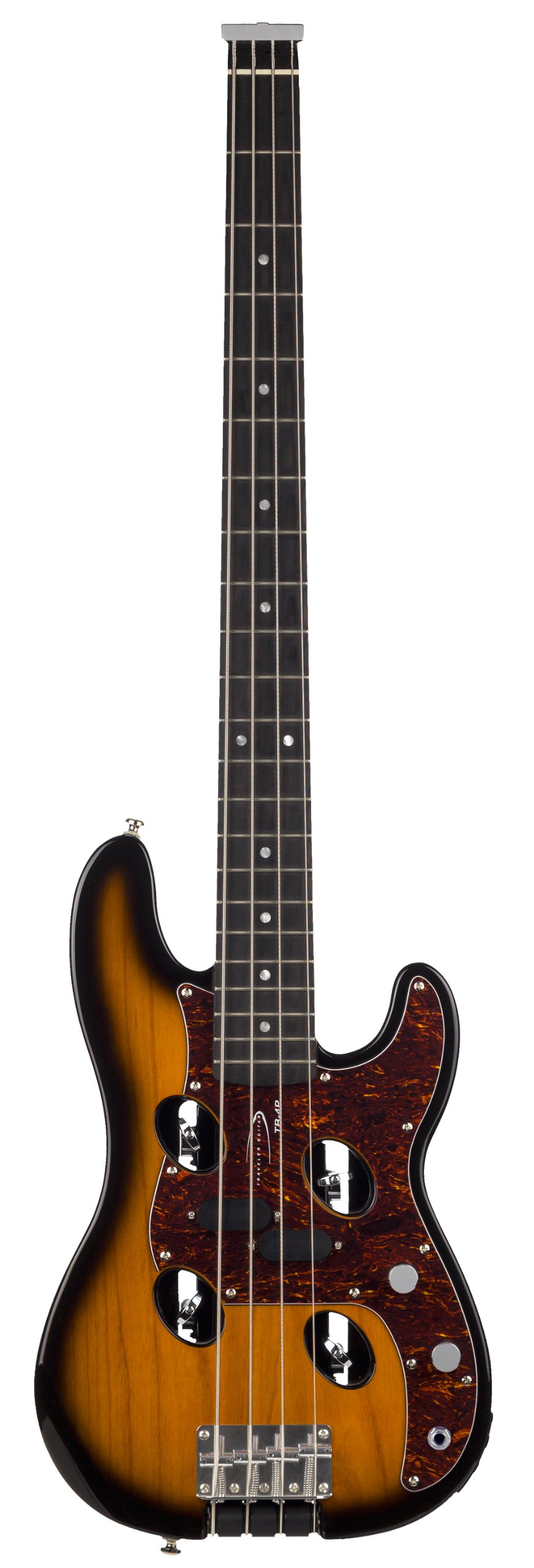 Traveler Guitar TB-4P Electric Travel Bass with Gig Bag (Sunburst 