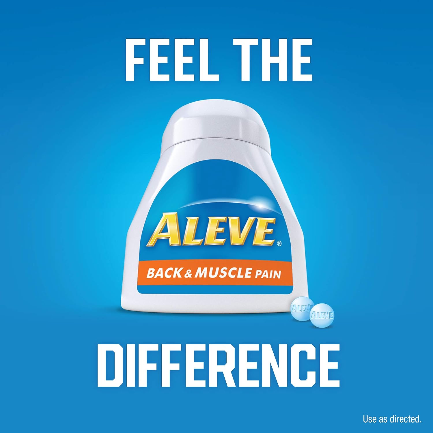 Aleve Back and Muscle Pain Tablets, Fast Acting All Day Targeted Relief for Headache, Muscle, and Back Pain, Naproxen Sodium Capsules, 220 mg, 100 Count