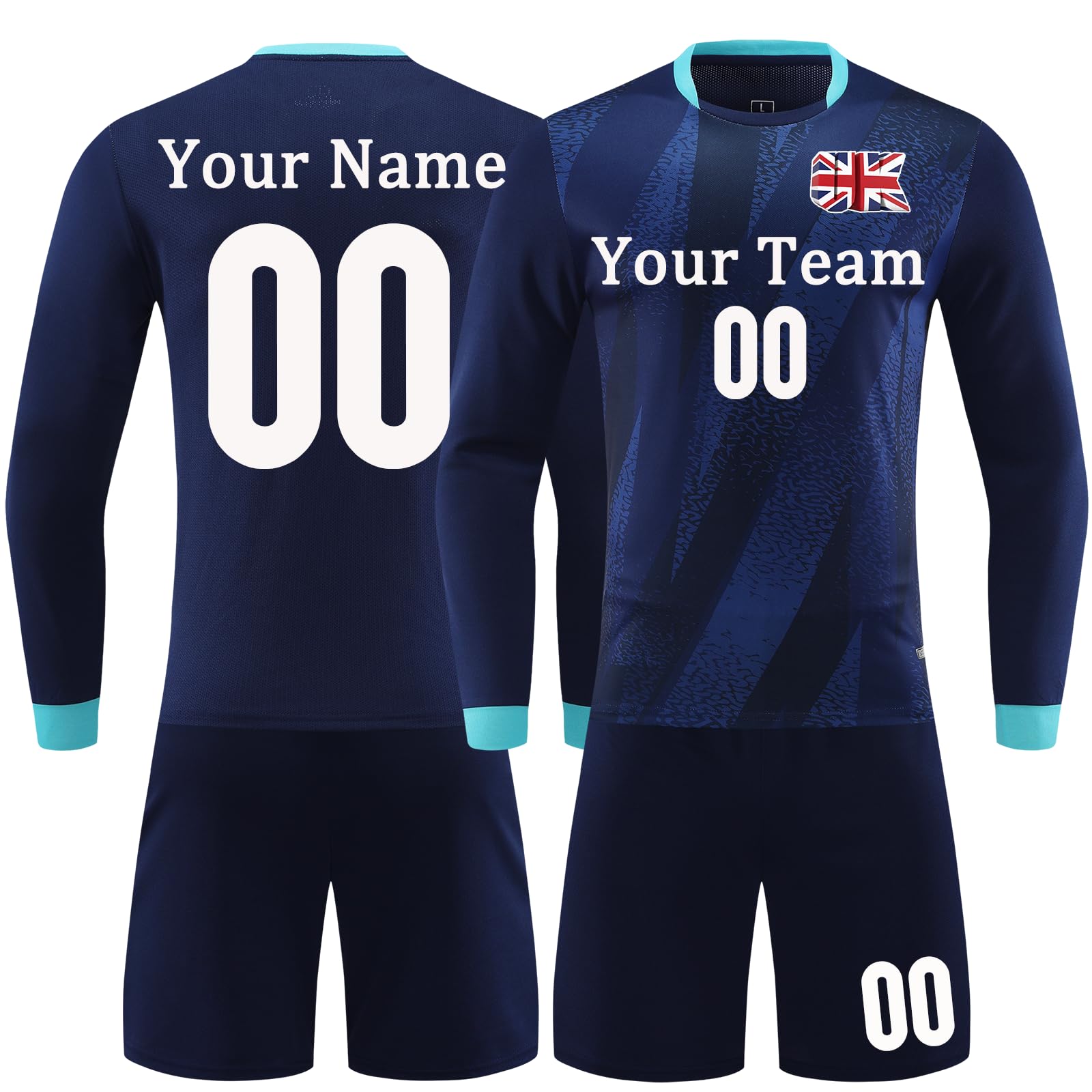 Personalised Football Kits for Kids Custom Football Jersey Kit for Kids and Aldult Football Kit Jersey Football Set Football Kit for Kids Shirt Shorts Football Tracksuit for Mens Women and Boys
