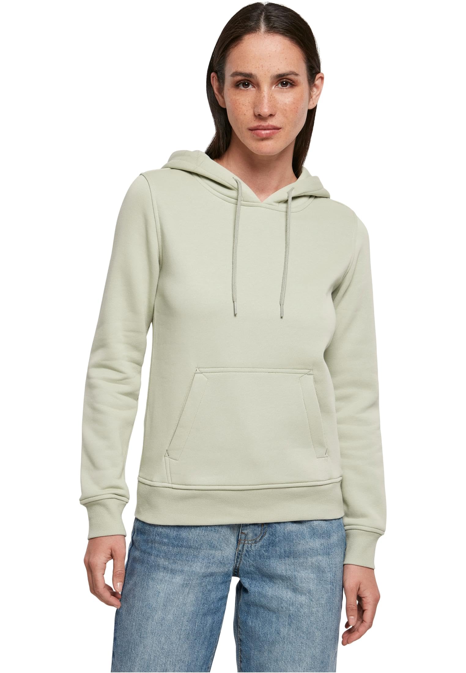 Build Your Brand Women's Ladies Heavy Hoody Hoodie, Softsalvia, L