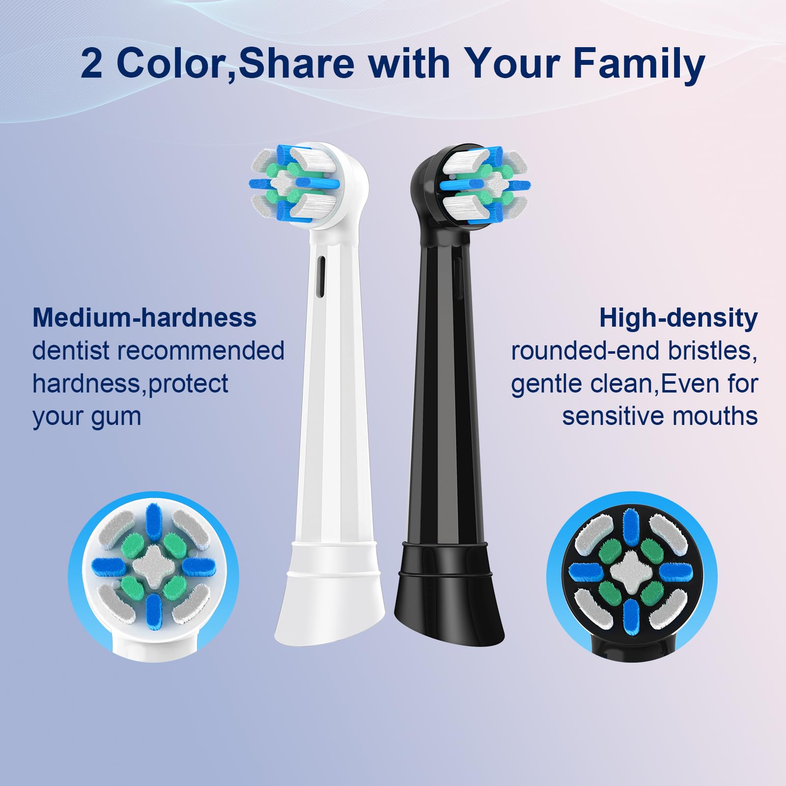 iO Replacement Heads Compatible with Oral B iO 3 4 5 6 7 8 9 10 Series Electric Toothbrush,IO Toothbrush Heads Compatible with Oral B iO,Medium-Hard bristles Care for Your Teeth - 5