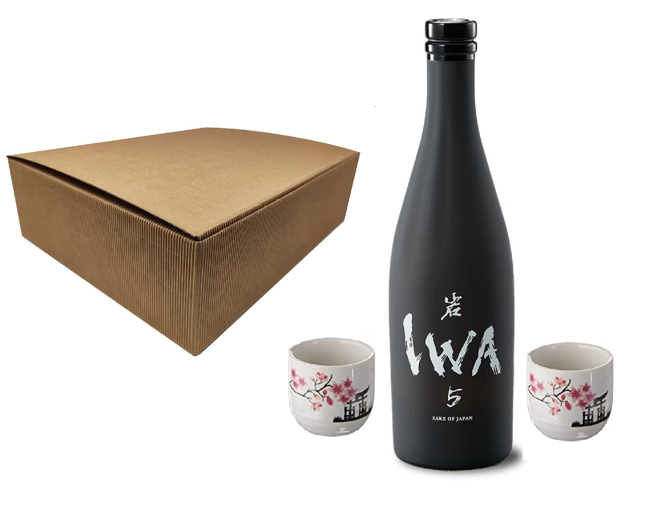 Cofanetto Sakè IWA 5 by Richard Geoffroy 70 cl 15% + 2 bicchieri in ceramica