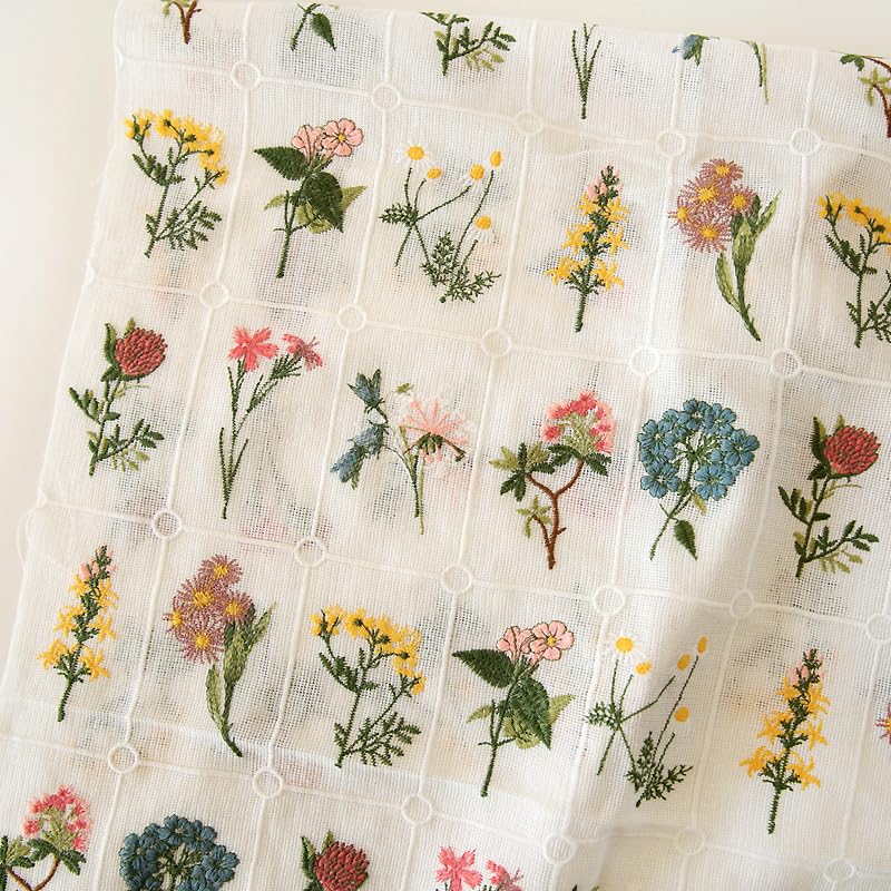 Tela Para Tapizar Material de tela encaje bordado, accesorios ropa hechos a mano, ancho 130cm, 1 yarda