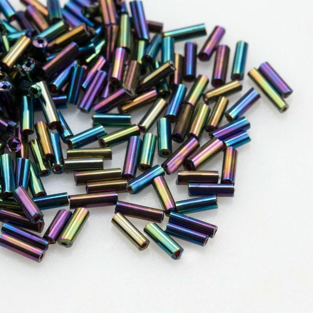 Kit de fabricación de pulseras, cuentas de tubo de cristal y espaciador, 30 g para decoración de joyas y accesorios de manualidades, ideal para proyectos de boda y fiesta