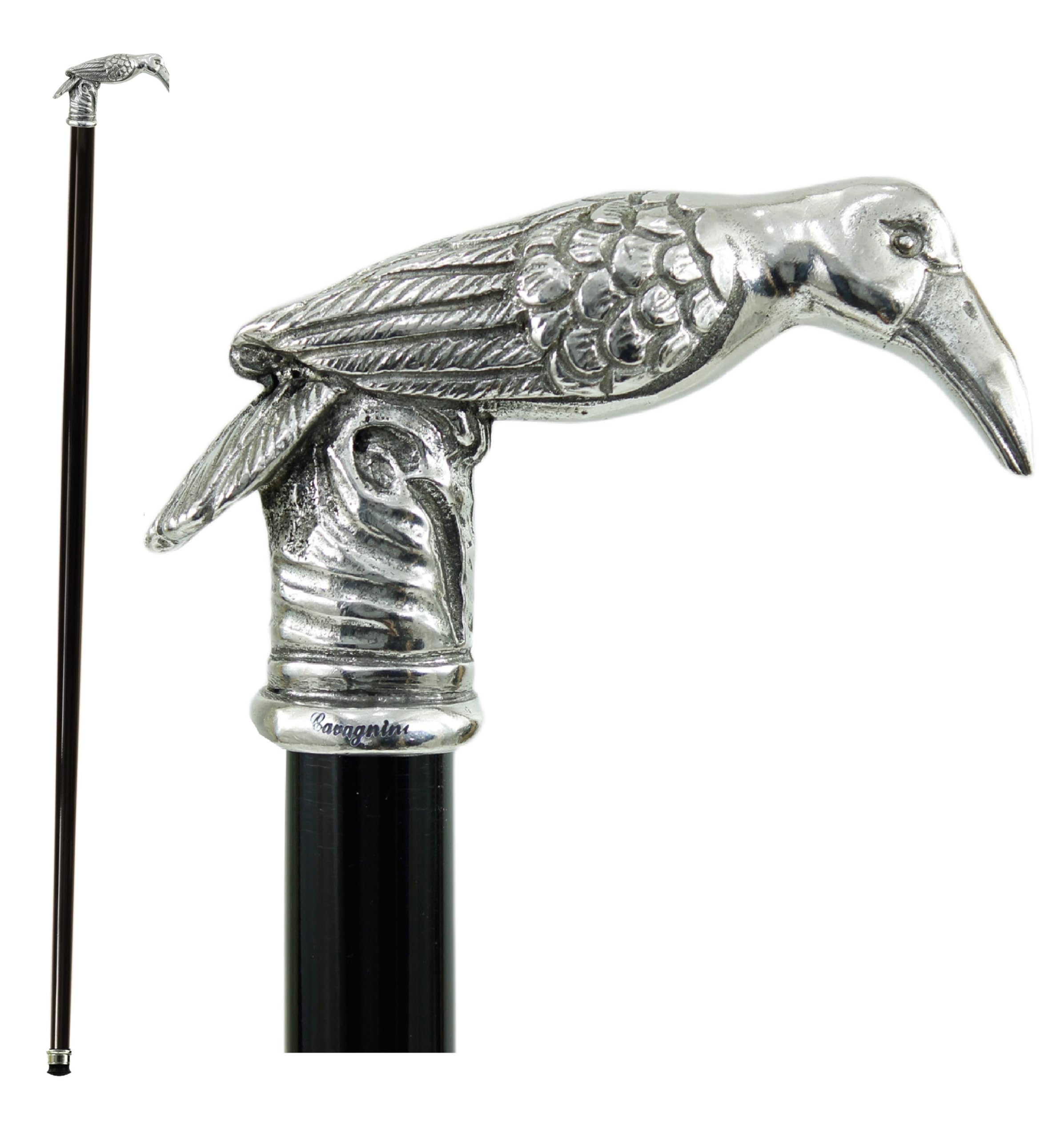 Cavagnini Bastón de Paseo Hombre Mayor en Madera para Hombre/Mujer Elegante Made in Italy Personalizado.