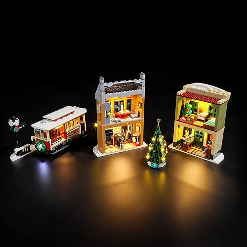 Miniatura 4 de LIGHTAILING Luz para Lego-10308 Navidad-High Street - Kit de iluminación LED compatible con el modelo de bloques de construcción Lego no incluye el