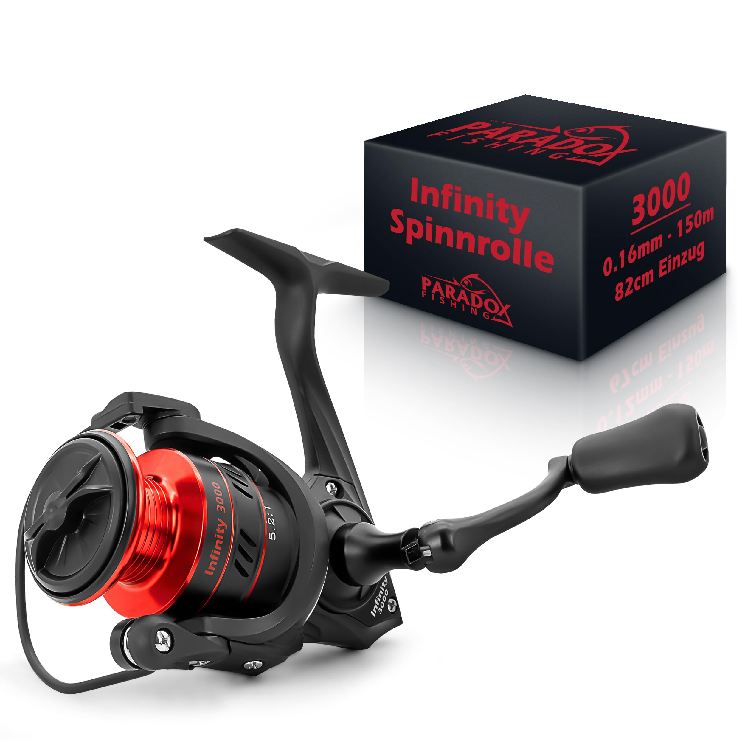 Paradox Fishing Infinity kołowrotek spinningowy 2000/3000/4000 – idealny kołowrotek wędkarski do łowienia okoni, sandaczy lub szczupaków