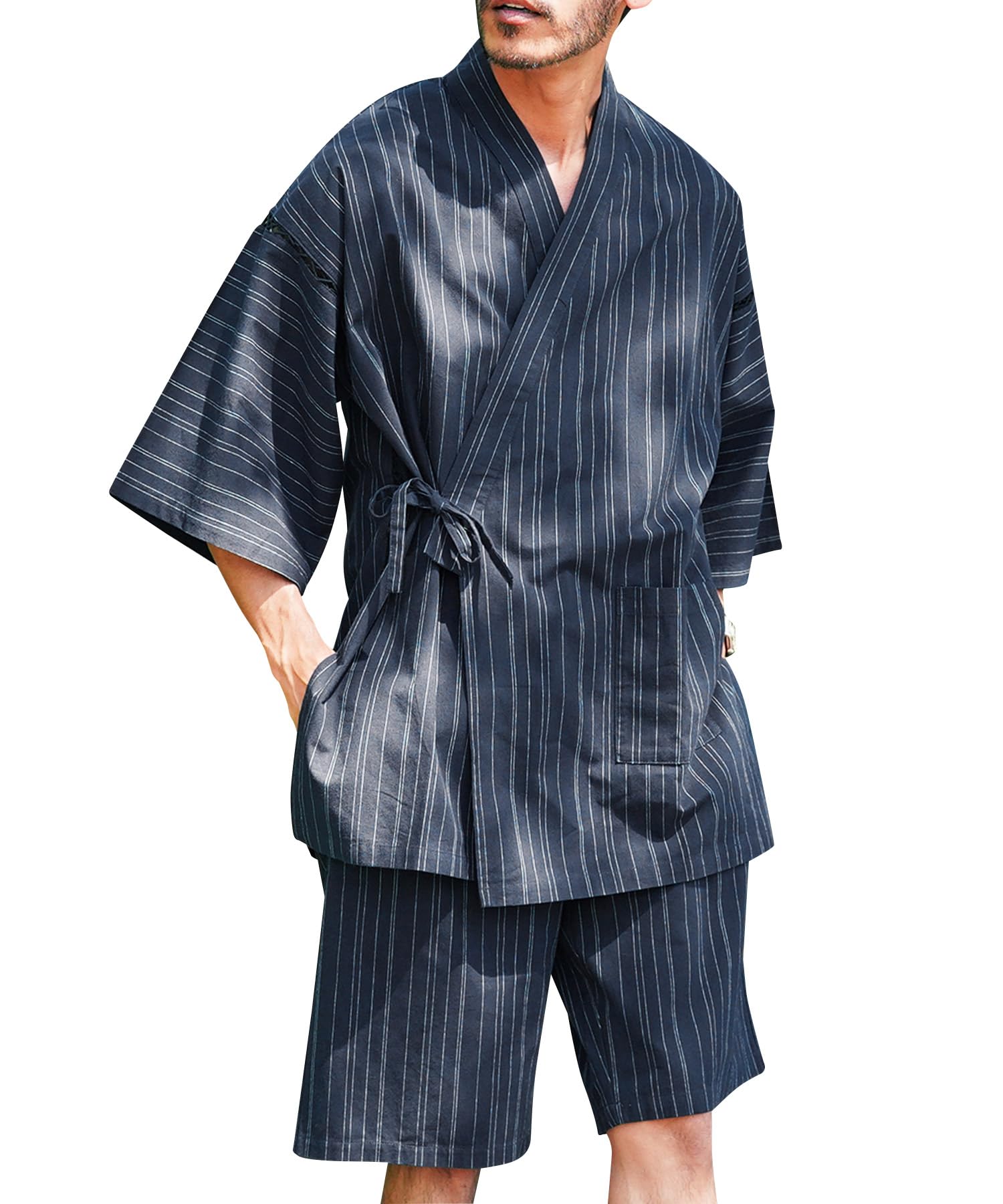[JIGGYS SHOP] ジギーズショップ 甚平 M A藍夜雨（甚平）｜メンズ…