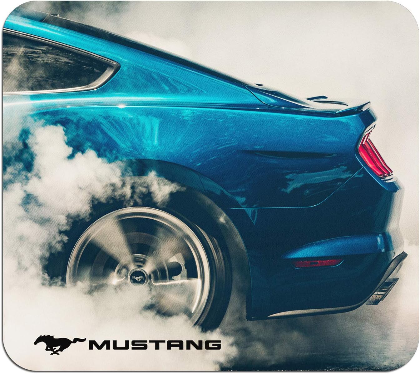 Made for Ford Mustang Smoking Tire Graphic PC Mouse Pad for Gaming and Office