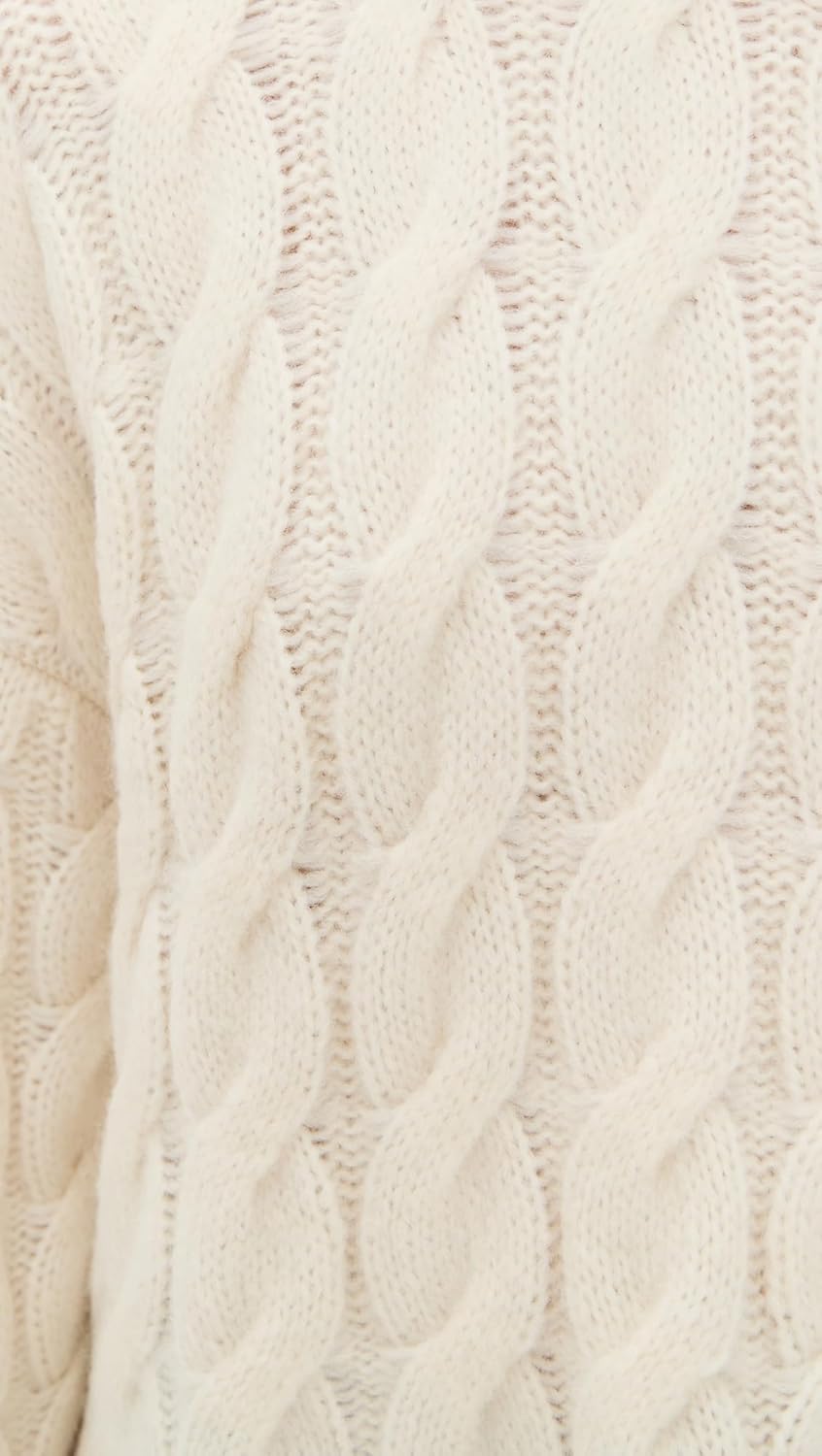 Jenni Kayne Women's Cable Serena Crewneck - Image 6