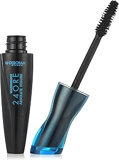 ماسكارا 24 اور ابسولوت فوليوم مقاومة للماء، من ديبورا ميلانو، لون بلاك، أسود