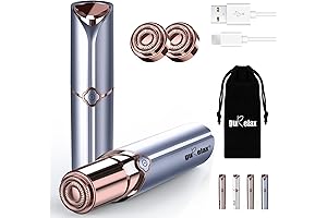 Gurelax Painless Facial Hair Remover for Women with Replacement Heads