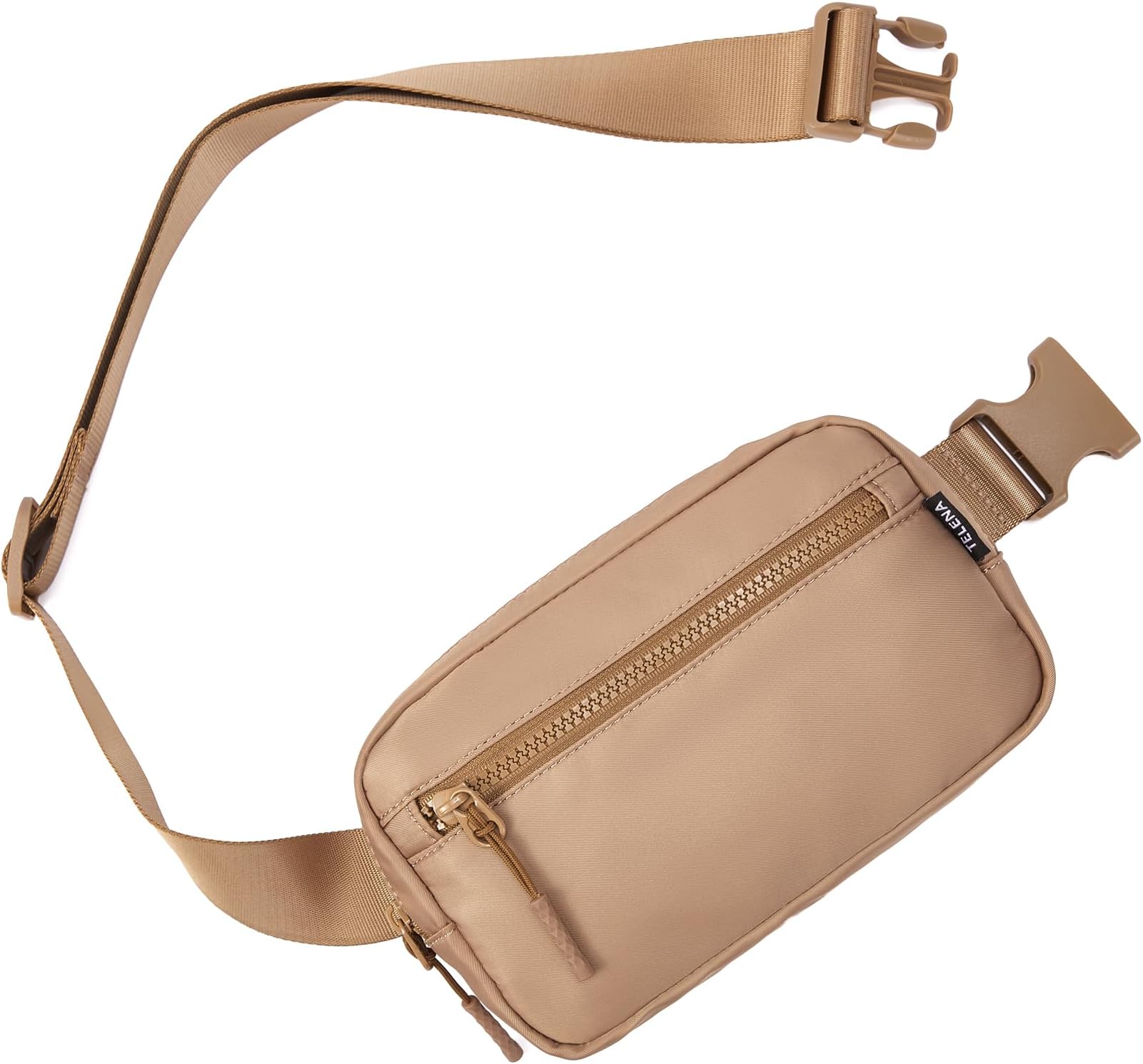 TelenaFanny Packs Crossbody Belt Bag Cross Body Bag Fashionable for Women with Adjustable Strap Light Brown