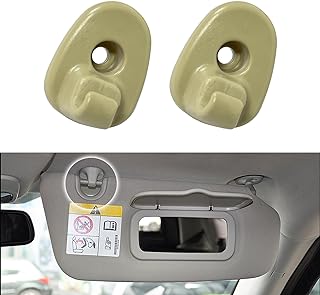 2Pcs Car Sun Visor Clip, Sun Visor Holder Hook Replacement Retainer Compatible with Jeep Liberty 2005 to 2012 and Dodge Nitro 2008 to 2012