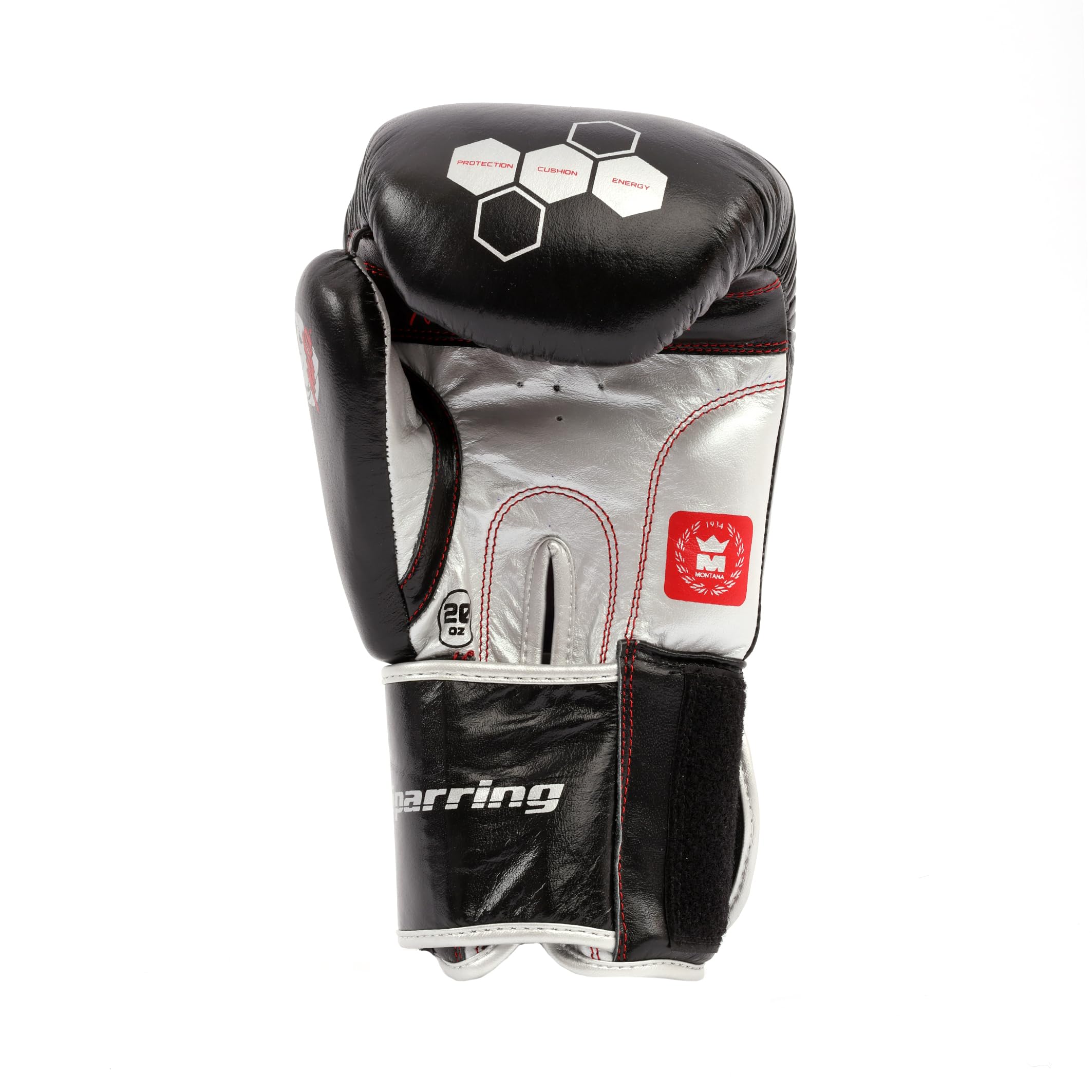 Montana Sparring Gants de Boxe Noir 18 oz