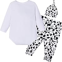 Vista 2 de Wosixima Traje de primer cumpleaños para bebé niño y niña, recién nacido de un año, pantalones cortos, fiesta de primer cumpleaños de vaca