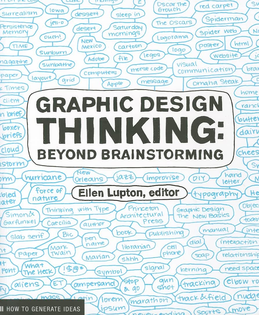 Graphic Design Thinking: Beyond Brainstorming (Renowned Designer Ellen Lupton Provides New Techniques for Creative Thinking About Design Process with Examples and Case Studies) (Design Briefs)