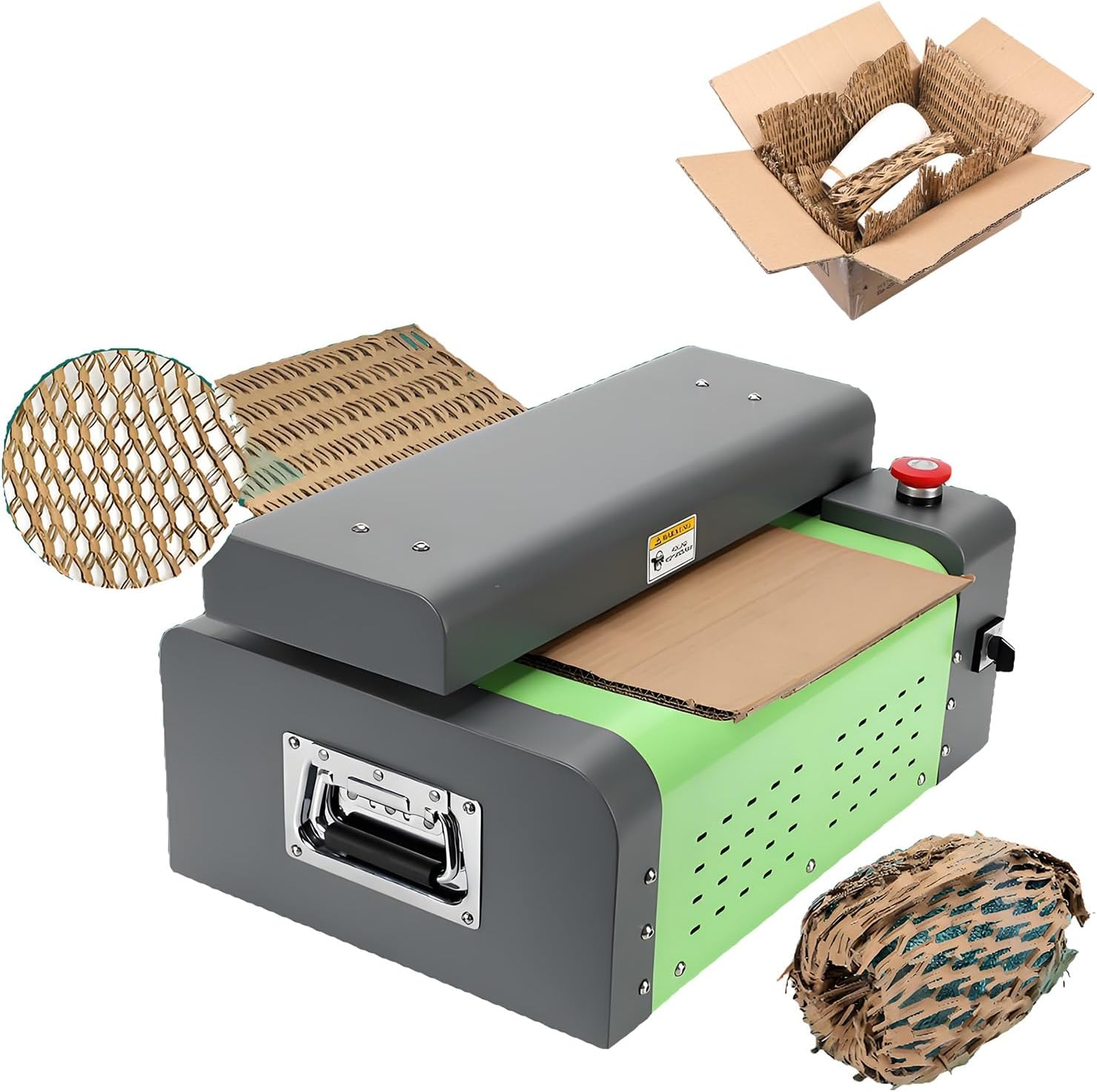 Corrugated Box Expansion Cutting Machine,Cardboard Shredder,Transforms Cardboard Into Packing Material, 325Mm Cutting Width,Honeycomb Packing Paper Maker
