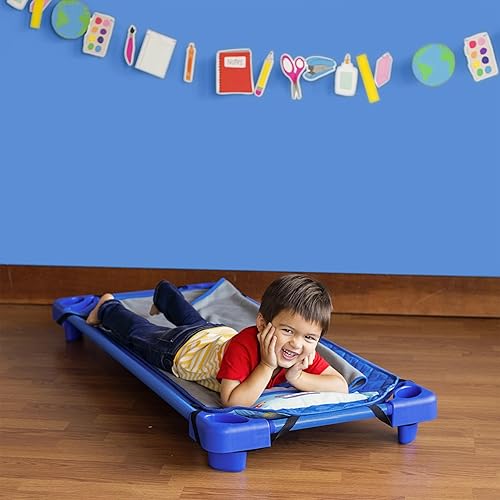 Vista 25 de Wildkin - Tapete para tomar la siesta, moderno y todo en uno, con almohada para infantes (niñas o niños), tamaño perfecto para la guardería y Coches