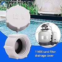 Vista 5 de 11456 11385 Tapa de válvula de repuesto de tapón de drenaje de filtro de arena 11456 con junta tórica para piscina sobre el suelo 26331EH, 26323EH