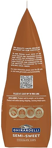 Miniatura 8 de Ghirardelli - Chips de chocolate semiblulce, bolsa de 5 libras con cuchara barista estampada Ghirardelli