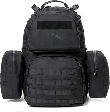 Akmax.cn Military Molle II Backpack, Army Medium Rucksack, 16.9 gal 50 L Frame, For Outdoor Activities, Mountain Climbing, Camping, Multicam/Green