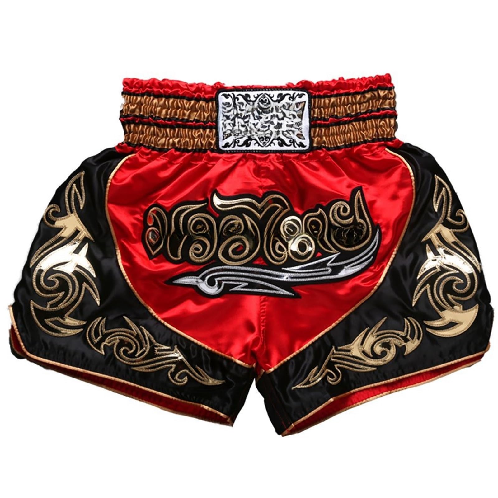THE WHITE SHOPMuay Thai Fight Shorts,MMA Shorts Clothing Training Cage Fighting Grappling Martial Arts Kickboxing Shorts Clothing (Size : A)