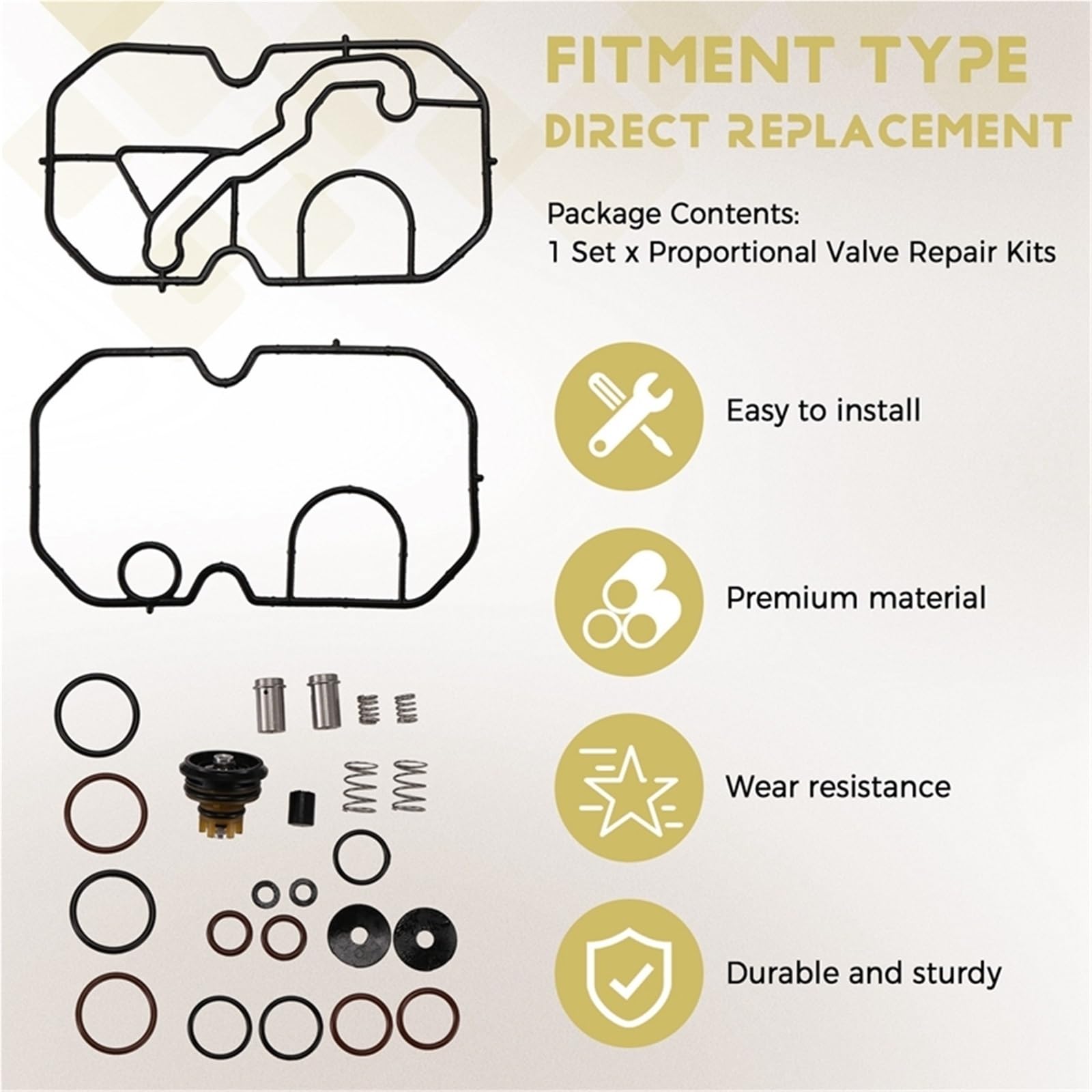 Válvula Solenoide Kits de reparación válvulas proporcionales compatibles con solenoides camiones Scania serie PGRT 1773867, 1910461 y 2423447 Válvula Purga Canister‌